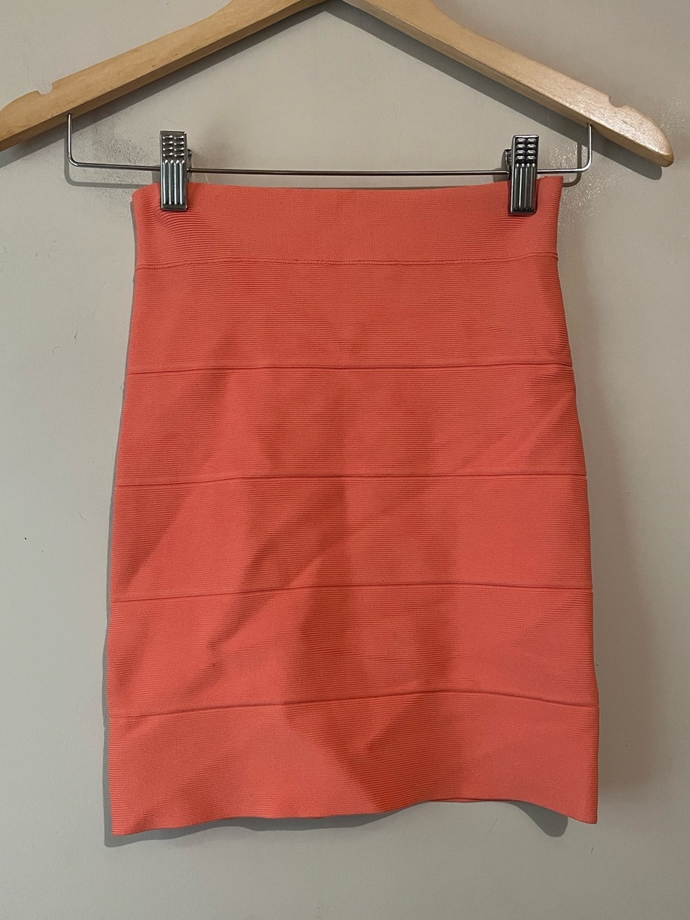 BCBGMaxAzria | Orange Mini Skirt